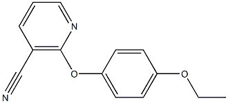 2-(4-ethoxyphenoxy)nicotinonitrile 结构式