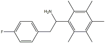 2-(4-fluorophenyl)-1-(2,3,4,5,6-pentamethylphenyl)ethan-1-amine 结构式