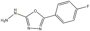 2-(4-fluorophenyl)-5-hydrazino-1,3,4-oxadiazole 结构式