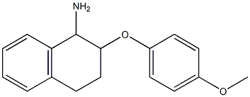 2-(4-methoxyphenoxy)-1,2,3,4-tetrahydronaphthalen-1-amine 结构式