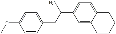 2-(4-methoxyphenyl)-1-(5,6,7,8-tetrahydronaphthalen-2-yl)ethan-1-amine 结构式