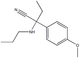 2-(4-methoxyphenyl)-2-(propylamino)butanenitrile 结构式