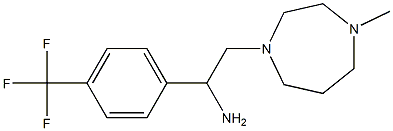 2-(4-methyl-1,4-diazepan-1-yl)-1-[4-(trifluoromethyl)phenyl]ethan-1-amine 结构式