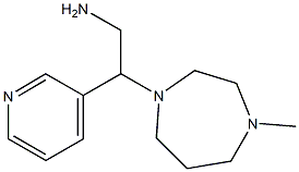 2-(4-methyl-1,4-diazepan-1-yl)-2-(pyridin-3-yl)ethan-1-amine 结构式