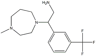 2-(4-methyl-1,4-diazepan-1-yl)-2-[3-(trifluoromethyl)phenyl]ethan-1-amine 结构式