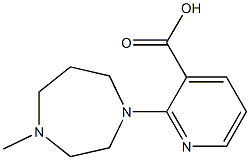 2-(4-methyl-1,4-diazepan-1-yl)pyridine-3-carboxylic acid 结构式