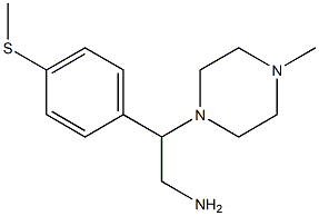 2-(4-methylpiperazin-1-yl)-2-[4-(methylsulfanyl)phenyl]ethan-1-amine 结构式
