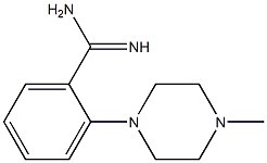 2-(4-methylpiperazin-1-yl)benzene-1-carboximidamide 结构式