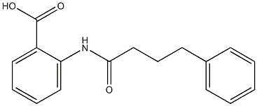 2-(4-phenylbutanamido)benzoic acid 结构式