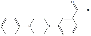2-(4-phenylpiperazin-1-yl)pyridine-4-carboxylic acid 结构式