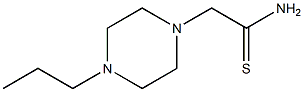 2-(4-propylpiperazin-1-yl)ethanethioamide 结构式