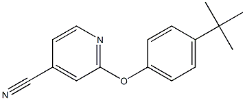 2-(4-tert-butylphenoxy)pyridine-4-carbonitrile 结构式