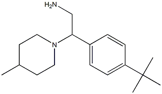 2-(4-tert-butylphenyl)-2-(4-methylpiperidin-1-yl)ethan-1-amine 结构式