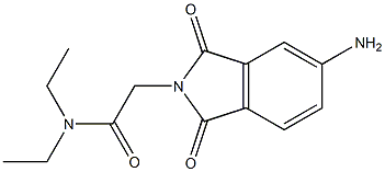 2-(5-amino-1,3-dioxo-2,3-dihydro-1H-isoindol-2-yl)-N,N-diethylacetamide 结构式