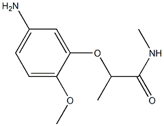 2-(5-amino-2-methoxyphenoxy)-N-methylpropanamide 结构式