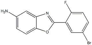 2-(5-bromo-2-fluorophenyl)-1,3-benzoxazol-5-amine 结构式
