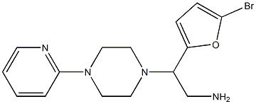 2-(5-bromofuran-2-yl)-2-[4-(pyridin-2-yl)piperazin-1-yl]ethan-1-amine 结构式