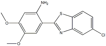 2-(5-chloro-1,3-benzothiazol-2-yl)-4,5-dimethoxyaniline 结构式