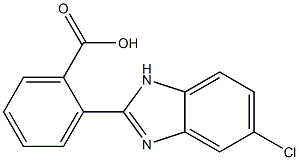 2-(5-chloro-1H-1,3-benzodiazol-2-yl)benzoic acid 结构式