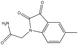 2-(5-methyl-2,3-dioxo-2,3-dihydro-1H-indol-1-yl)acetamide 结构式