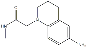 2-(6-amino-1,2,3,4-tetrahydroquinolin-1-yl)-N-methylacetamide 结构式