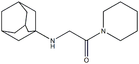 2-(adamantan-1-ylamino)-1-(piperidin-1-yl)ethan-1-one 结构式