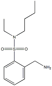 2-(aminomethyl)-N-butyl-N-ethylbenzene-1-sulfonamide 结构式