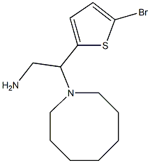 2-(azocan-1-yl)-2-(5-bromothiophen-2-yl)ethan-1-amine 结构式