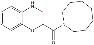 2-(azocan-1-ylcarbonyl)-3,4-dihydro-2H-1,4-benzoxazine 结构式