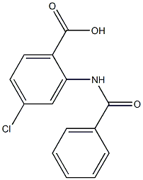 2-(benzoylamino)-4-chlorobenzoic acid 结构式