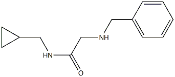 2-(benzylamino)-N-(cyclopropylmethyl)acetamide 结构式