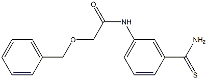 2-(benzyloxy)-N-(3-carbamothioylphenyl)acetamide 结构式