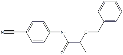 2-(benzyloxy)-N-(4-cyanophenyl)propanamide 结构式