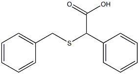 2-(benzylsulfanyl)-2-phenylacetic acid 结构式