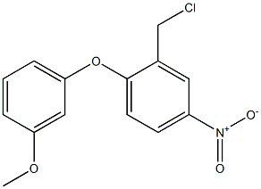 2-(chloromethyl)-1-(3-methoxyphenoxy)-4-nitrobenzene 结构式