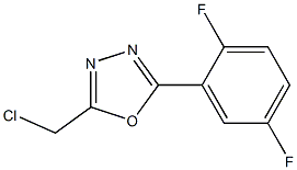 2-(chloromethyl)-5-(2,5-difluorophenyl)-1,3,4-oxadiazole 结构式