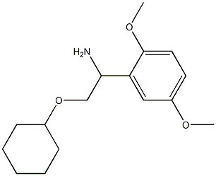 2-(cyclohexyloxy)-1-(2,5-dimethoxyphenyl)ethanamine 结构式