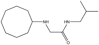 2-(cyclooctylamino)-N-(2-methylpropyl)acetamide 结构式