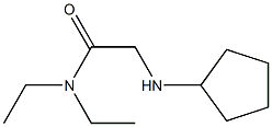 2-(cyclopentylamino)-N,N-diethylacetamide 结构式