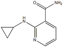 2-(cyclopropylamino)pyridine-3-carboxamide 结构式