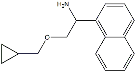 2-(cyclopropylmethoxy)-1-(naphthalen-1-yl)ethan-1-amine 结构式
