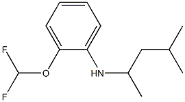 2-(difluoromethoxy)-N-(4-methylpentan-2-yl)aniline 结构式