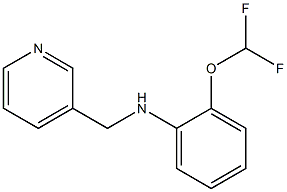 2-(difluoromethoxy)-N-(pyridin-3-ylmethyl)aniline 结构式