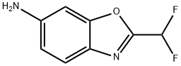 2-(difluoromethyl)-1,3-benzoxazol-6-amine 结构式
