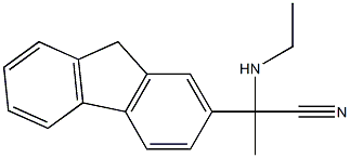 2-(ethylamino)-2-(9H-fluoren-2-yl)propanenitrile 结构式
