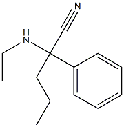 2-(ethylamino)-2-phenylpentanenitrile 结构式