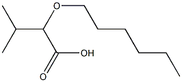 2-(hexyloxy)-3-methylbutanoic acid 结构式