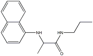 2-(naphthalen-1-ylamino)-N-propylpropanamide 结构式