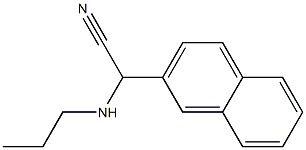 2-(naphthalen-2-yl)-2-(propylamino)acetonitrile 结构式