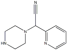 2-(piperazin-1-yl)-2-(pyridin-2-yl)acetonitrile 结构式